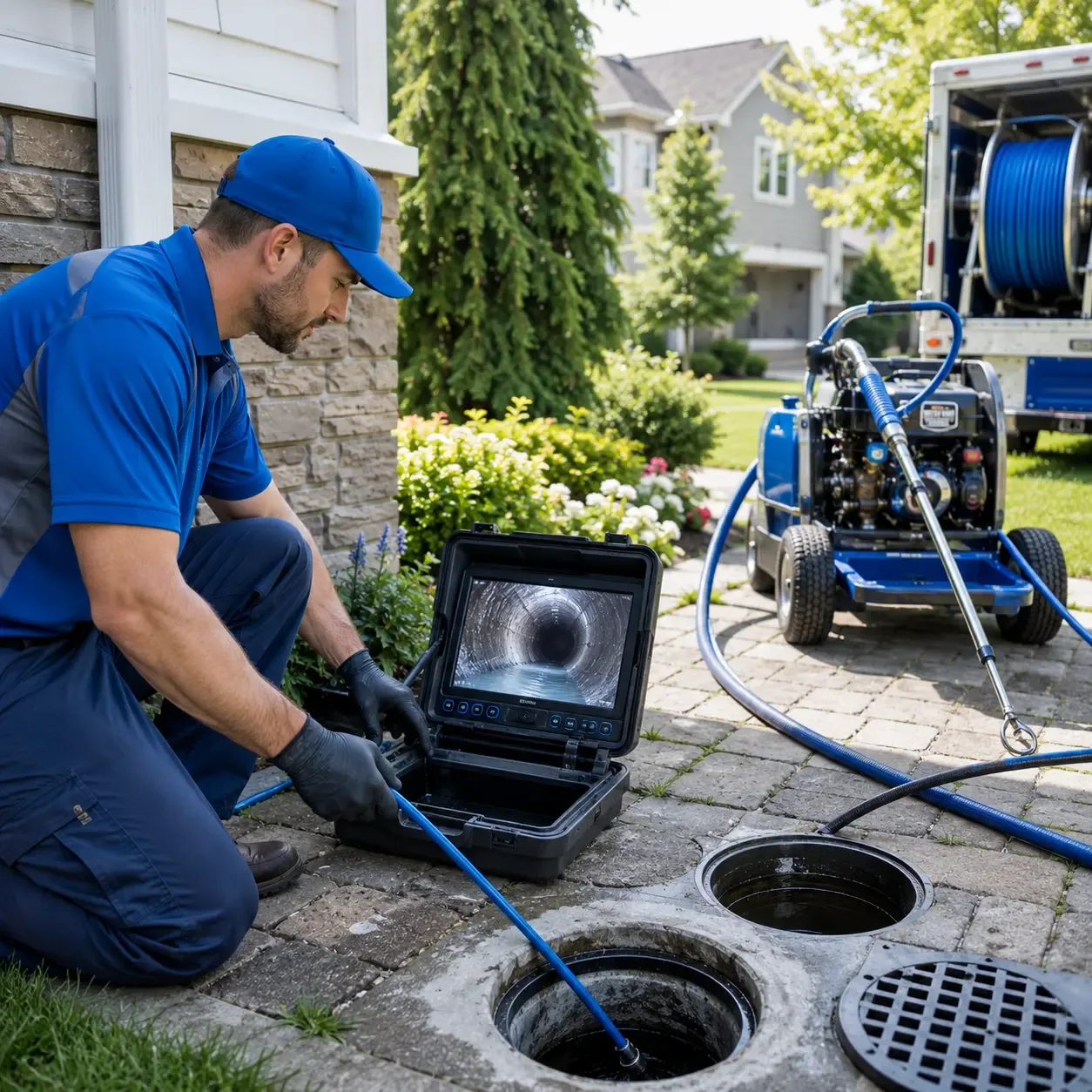 Outdoor drain cleaning professionals serving Vinton, IA